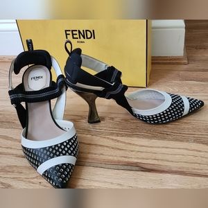 Authentic Fendi Colibri Heeled Sandals